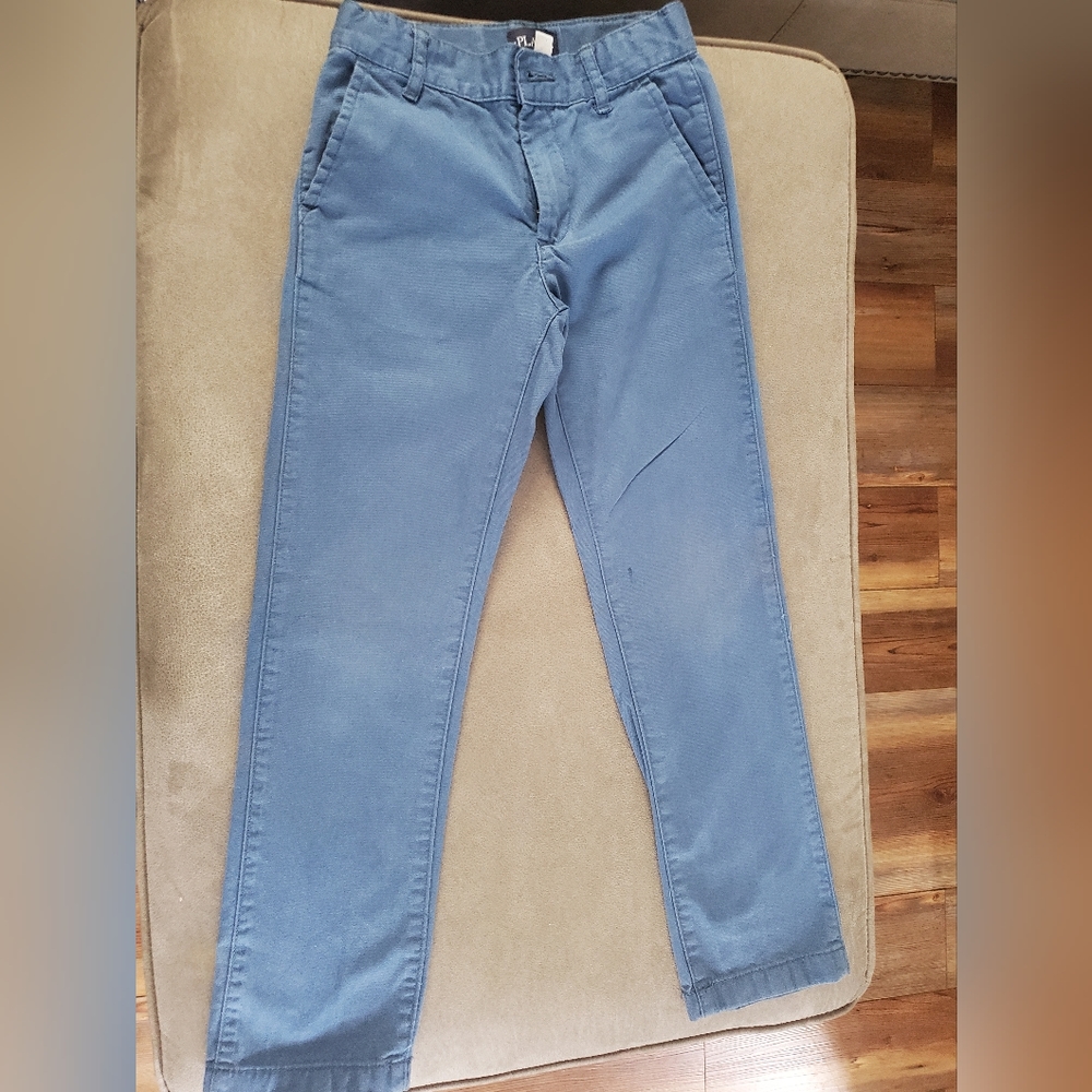 Children Place Boys Uniform Stretch Skinny Chino Pants, 8 Slim, Blue Stone